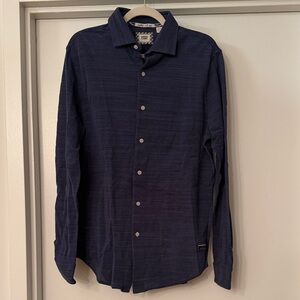 NWOT Scotch & Soda Navy Casual Button Down Shirt